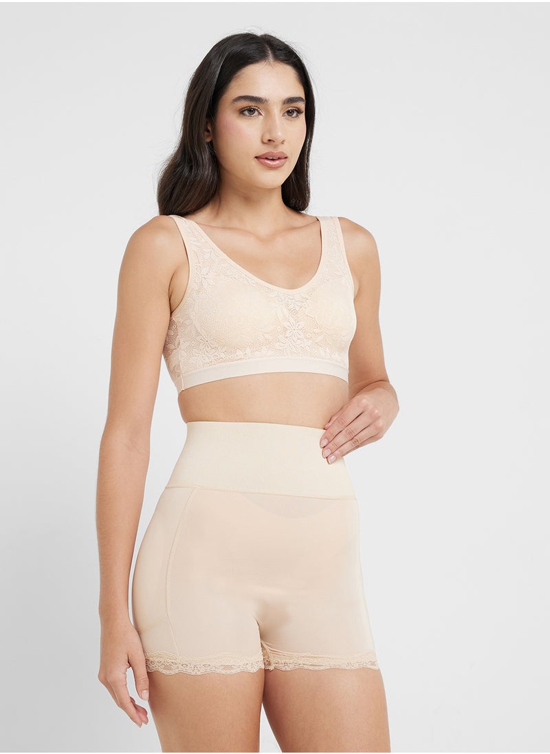 Ginger Sculpt High-Waisted Mid Thigh Shorts  - Image 1