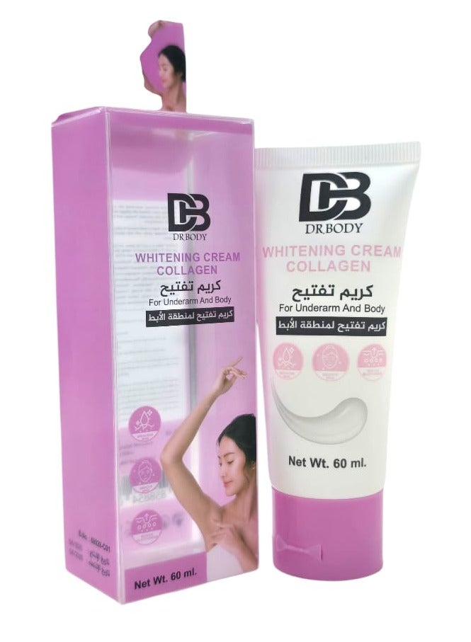 DR.BODY Whitening Cream Collagen For Underarm And Body 60ml - Image 1