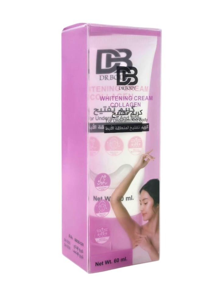 DR.BODY Whitening Cream Collagen For Underarm And Body 60ml - Image 2