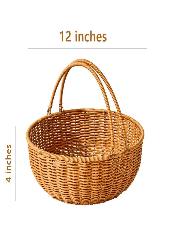 Berdeng Fruit Bowl for Kitchen Counter, Large Fruit Basket with Handle, Suitable for Storing Fruits, Vegetables, Bread, Candys and Snacks - Image 3