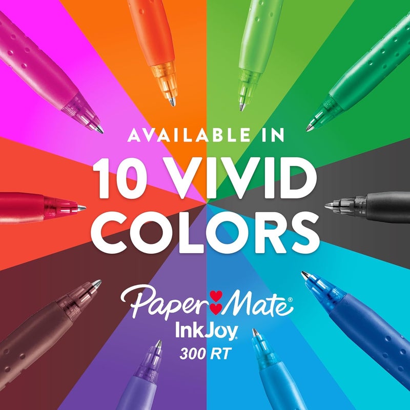 Papermate InkJoy 300RT Retractable Ballpoint Pens, Medium Point (1.0mm), Black, 24 Count - Image 5