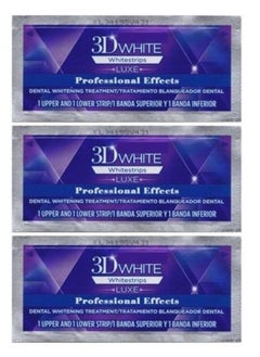 Crest CREST 3D White Professional Effects Whitestrips Teeth Whitening Strips, 3 Treatments 