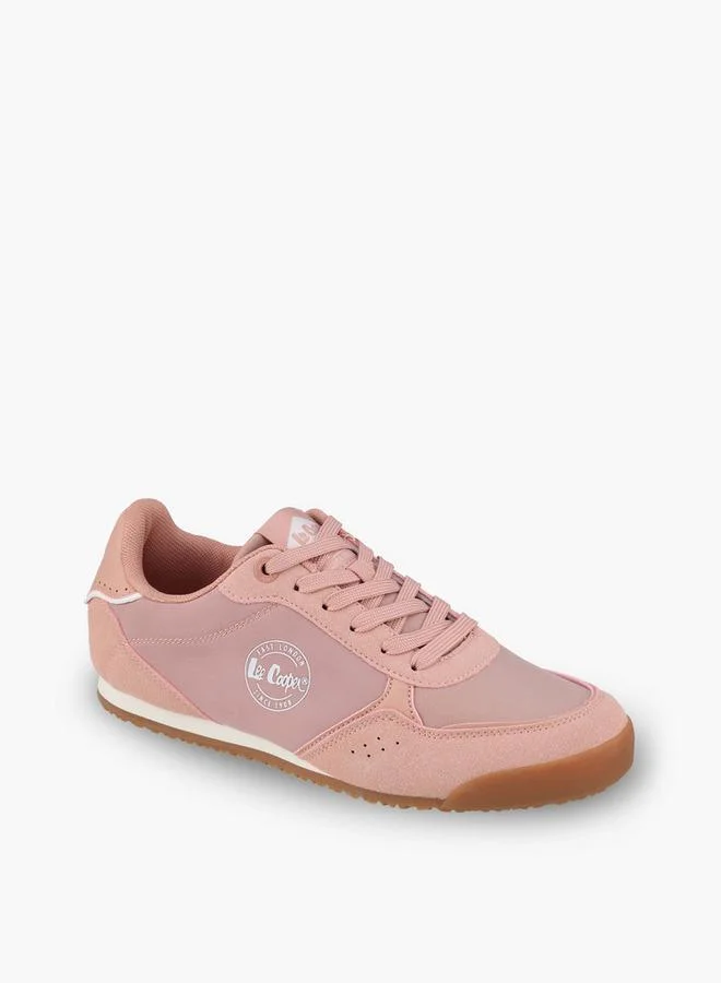 Lee Cooper BLUSH Women Logo Print Lace-Up Ankle Sneakers for Women | Best Price UAE