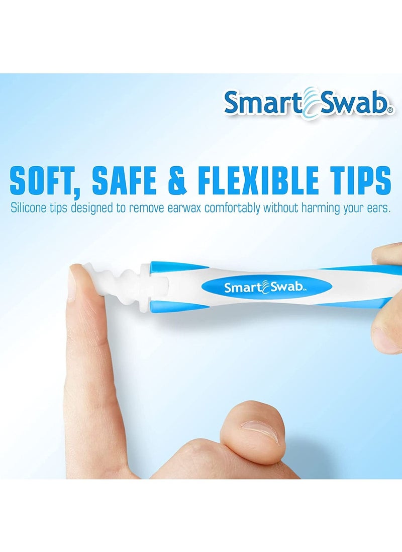 Smart Swab - 16 Tips Smart Swab Spiral Ear Swab Wax Cleaner Removal Soft Safety Intelligent Multifunctional Easy Scoop Ear Cleaning Device - Image 1