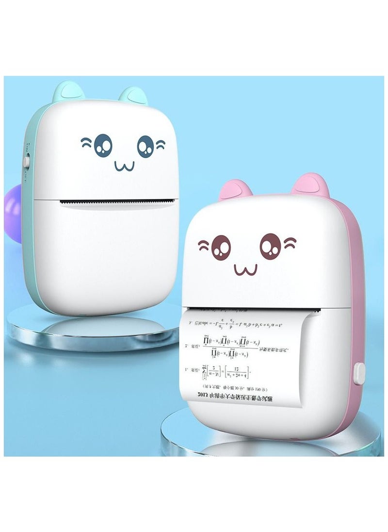 Generic - Pocket Mini Printer, Portable Bluetooth Thermal Printer for IOS Android Smartphone, Mobile Wireless Label Receipt Sticker Photo List Notes Inkless Smart Printing Gift - Image 1
