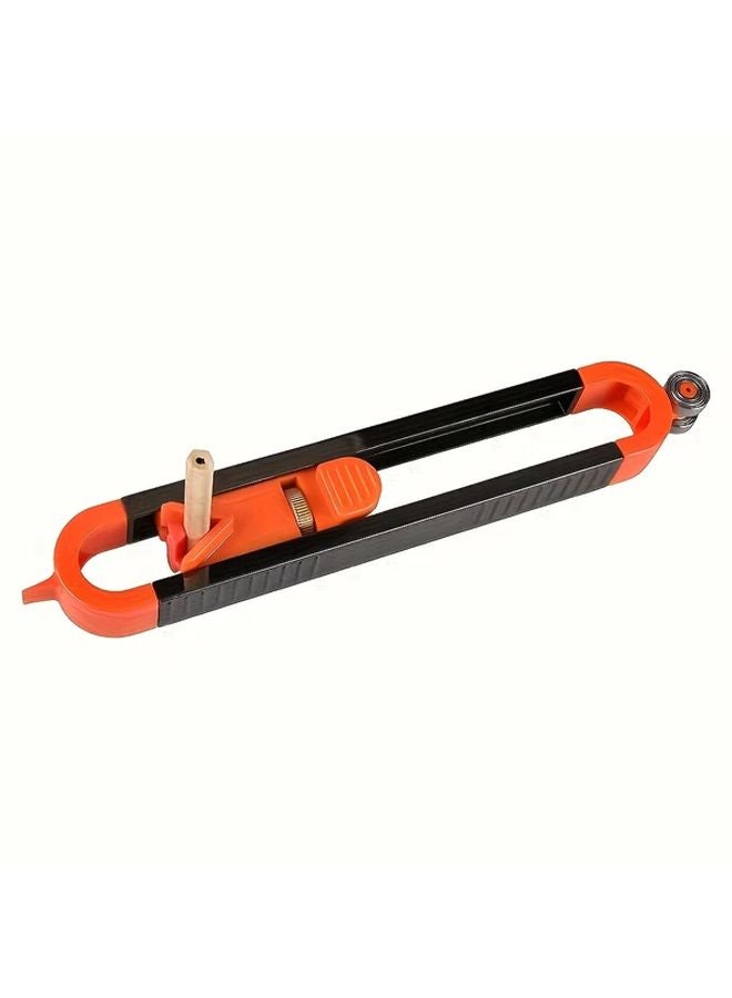 Orange Black Locking Contour Gauge For Woodworking Tile And Glass Measurement Irregular Shape Duplicator With Adjustable Knob Plastic Material - Image 5