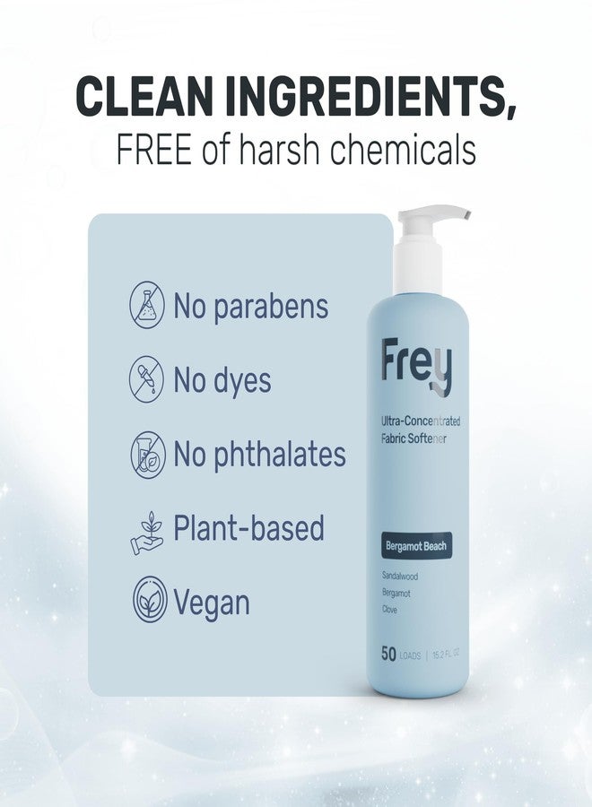 FREY منعم الأقمشة السائل الطبيعي من فري | منعم الغسيل للملابس | يعمل في جميع الآلات + HE | مدعوم بمكونات طبيعية (عبوة 2، شاطئ البرغموت) - Image 4