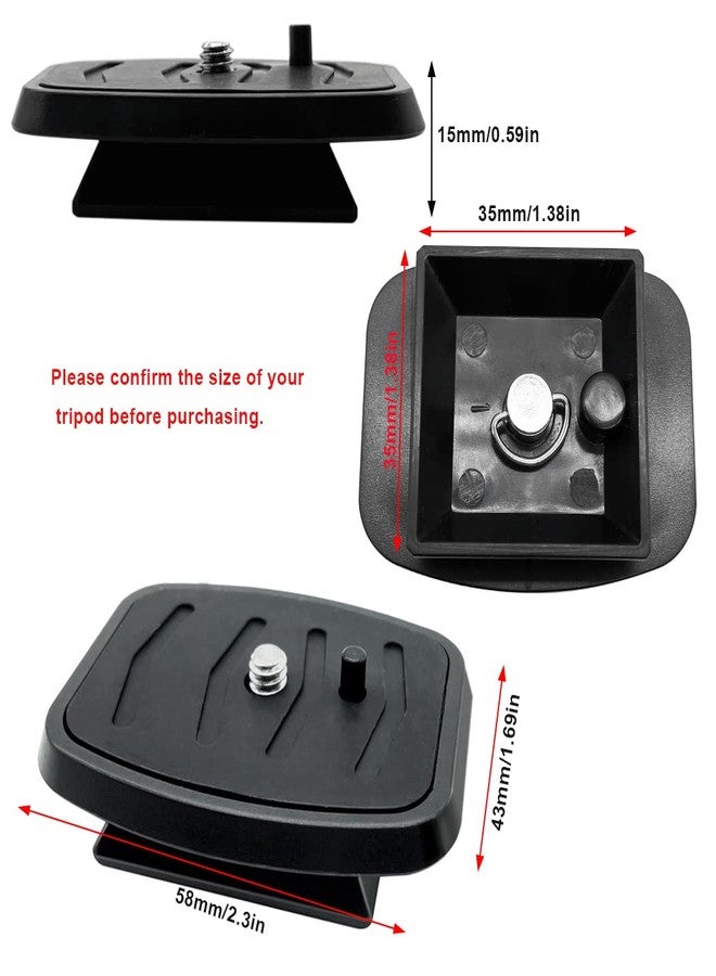IOUALEY 2 Pack 35 mm Tripod Quick Release Plate Camera Tripod Mount Adapter, QR Camera Mounting Ball Head Parts Replacement for Quantaray Slik Walmart Sunpak 5800D 7000TM 7001TM 6400UT 8001UT MX1000 - Image 2