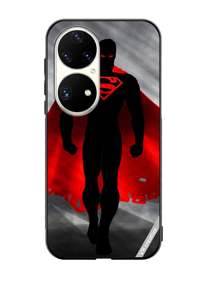 VR CREATIVE Protective Case Cover For Huawei P50 Pro Superman Black And Red Design Multicolour - Image 1