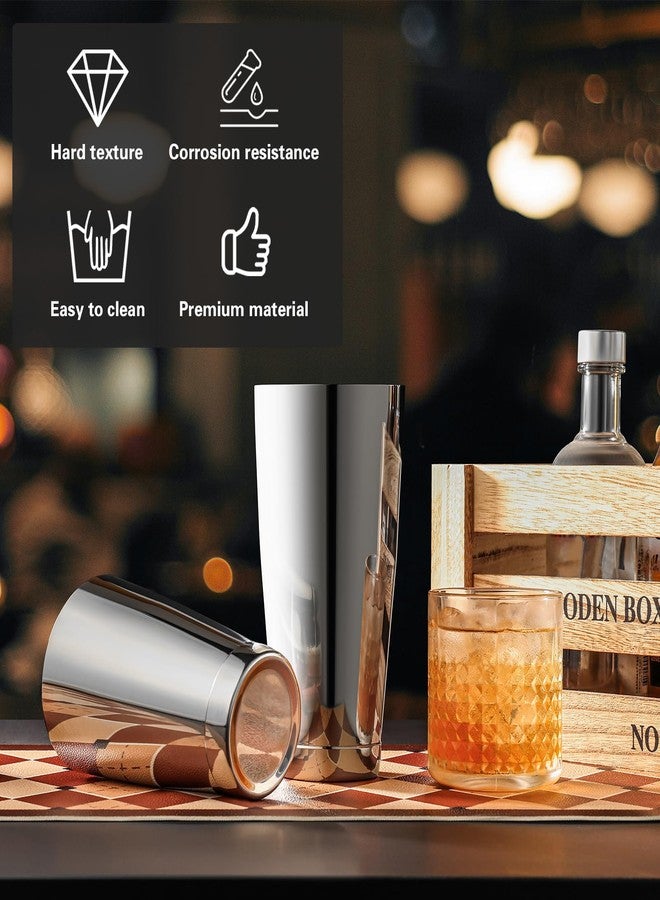 WOTOR Boston Cocktail Shaker Set, 18 oz & 28 oz Stainless Steel Weighted Shaker Tins, Metal Martini Shaker Drink Mixer for Bartending, professional Bar Tools for Bartender - Image 4