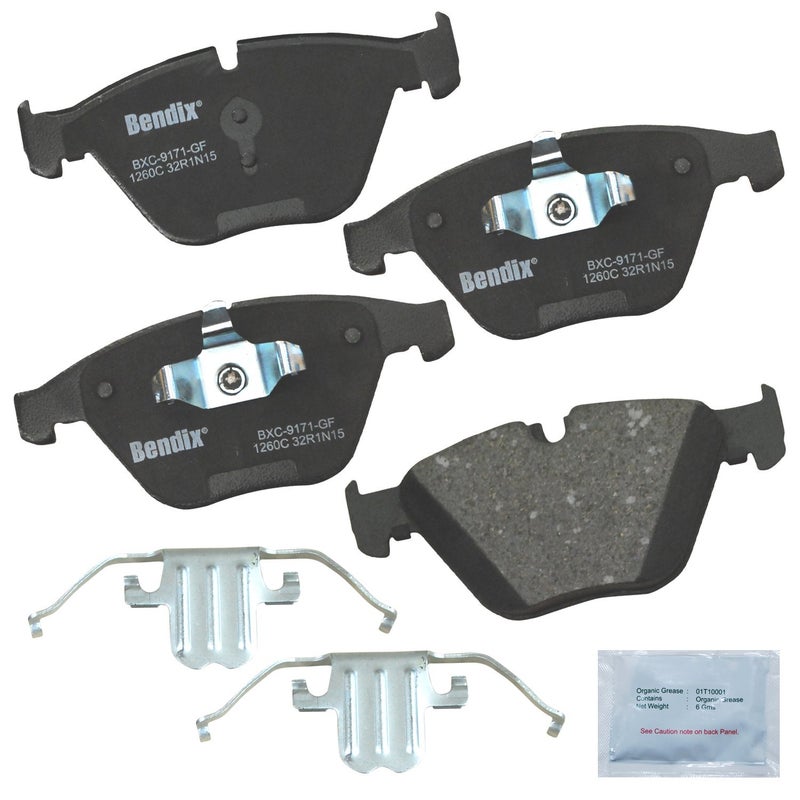 Bendix Priority1 CFC1260C Ceramic Front Brake Pads for BMW 323i 2009-2008, 328i 2011-2007, 328i 2013, 328i xDrive 2011-2010, 328xi 2008, X1 2015-2012 - Image 3