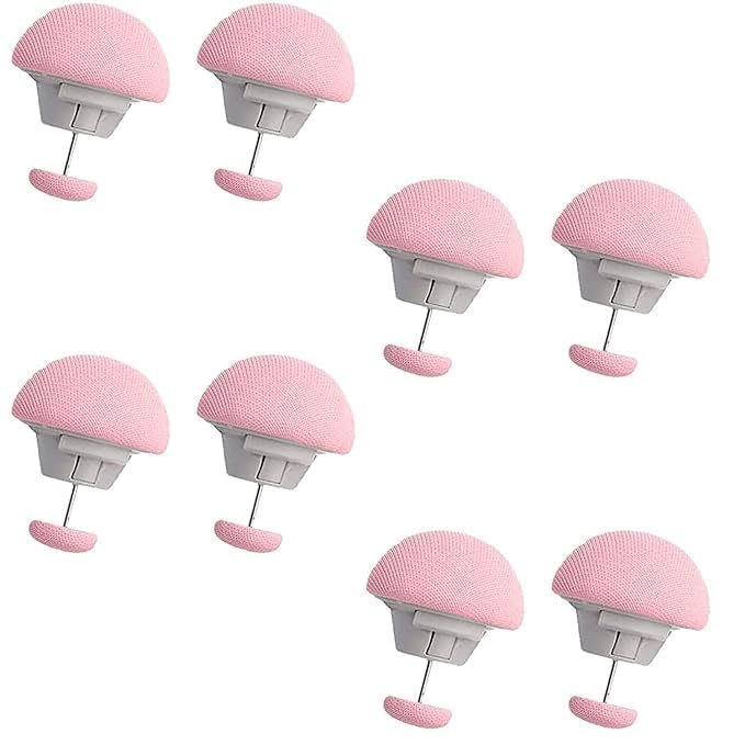 GKDARED GKDARED Duvet Clips Mushroom Duvet Cover Pins Cotton Quilt Fixer Duvet Fasteners Grippers Anti-Movement Bed Quilt Clamps Sheet Quilt Holder Clips for Socks Curtains Quilt Cove (Multicolor, Pack of 8)  - Image 5
