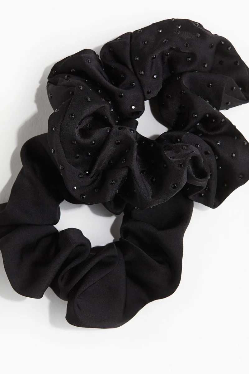 H&M 2-Pack Satin Scrunchies