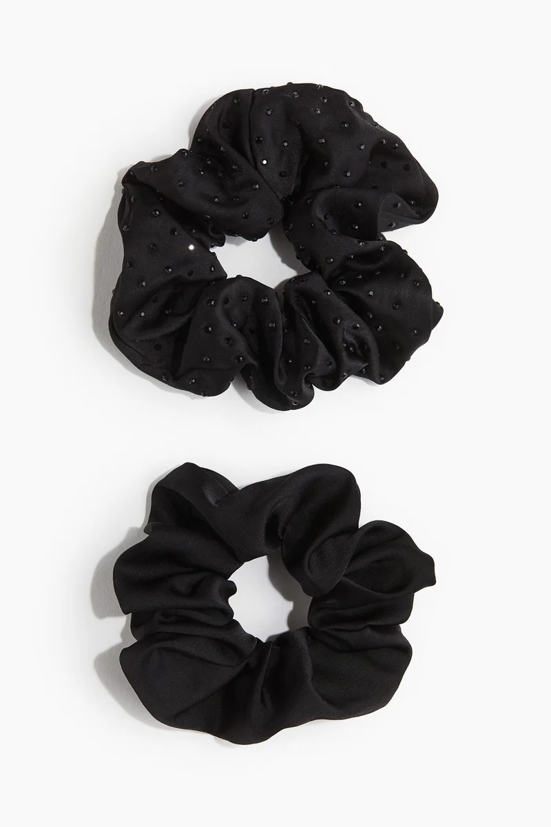 H&M 2-Pack Satin Scrunchies
