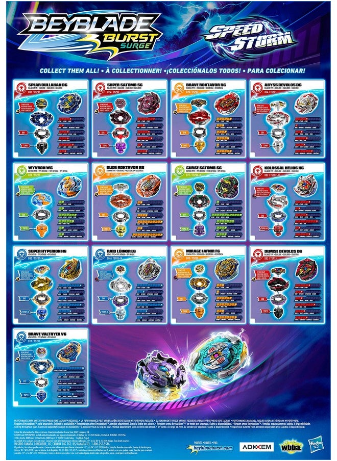 Beyblade Burst Surge Speedstorm Brave Roktavor R6 Spinning Top Single Pack Stamina Type Battling Game Top Toy For Kids Ages 8 And Up