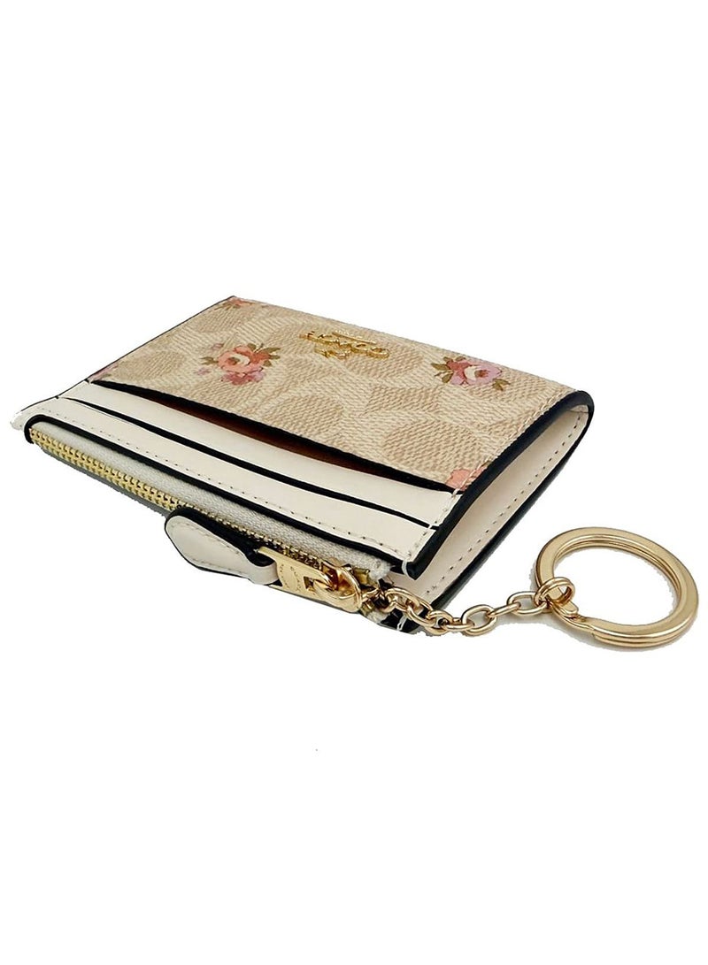 coachoutlet COACH Women's Signature Card Holder CAR16 - Gold/Sand Multi - Image 5