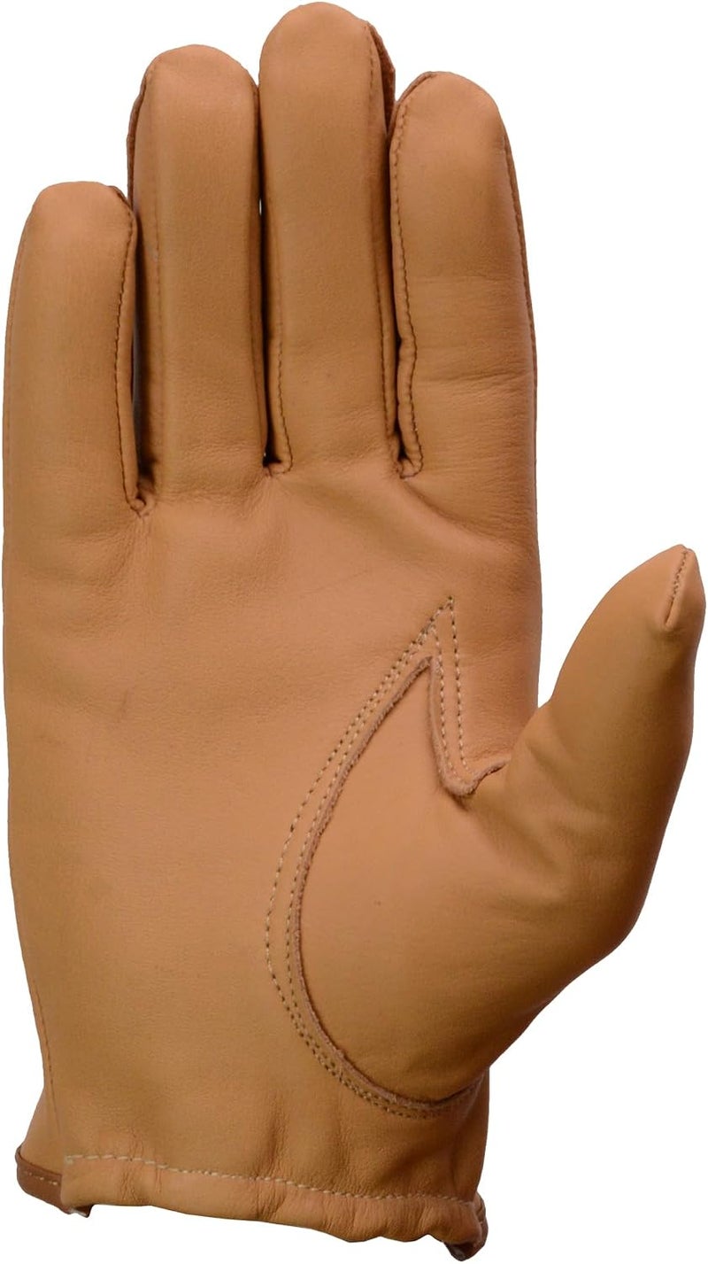 Milwaukee Leather قفازات ميلووكي ليدر MG7507 للرجال بلون رمادي من الجلد المثقب كاملة الأصابع لركوب الدراجات النارية مع تهوية "مفصل مفتوح" - Image 5