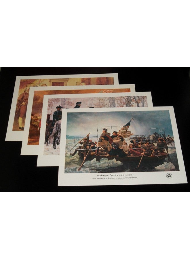 USPS Bicentennial Souvenir Sheets Set Of 4 1331 Cent Us Stamps Scott 168689 - Image 2