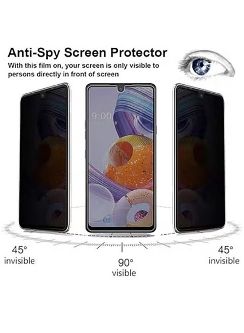 2 عبوات واقي شاشة خصوصية زجاج مقسى Infinix GT 30 Pro، شفافية عالية [خالي من الفقاعات] واقي شاشة خصوصية Infinix GT 30 Pro - Image 2