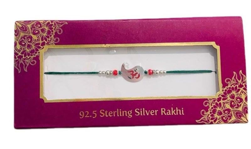 BANDHAN 925 SILVER RAKHI KHUSHBOO JEWELES - Image 1