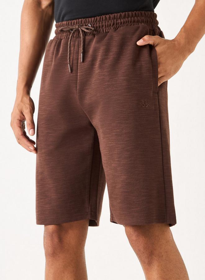 Kappa Textured Shorts with Drawstring Closure and Pockets - Image 1