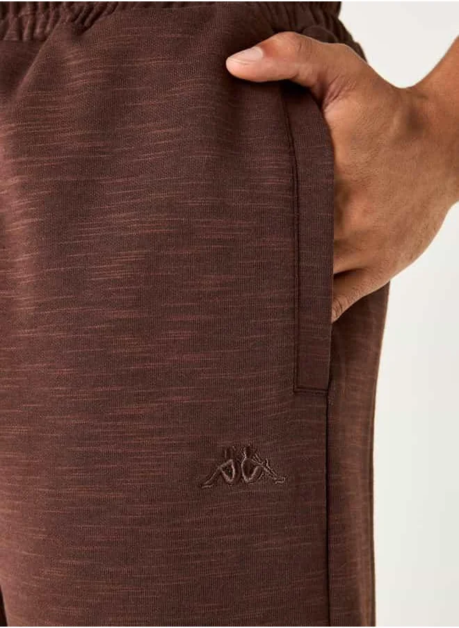 Kappa Kappa Textured Shorts with Drawstring Closure and Pockets