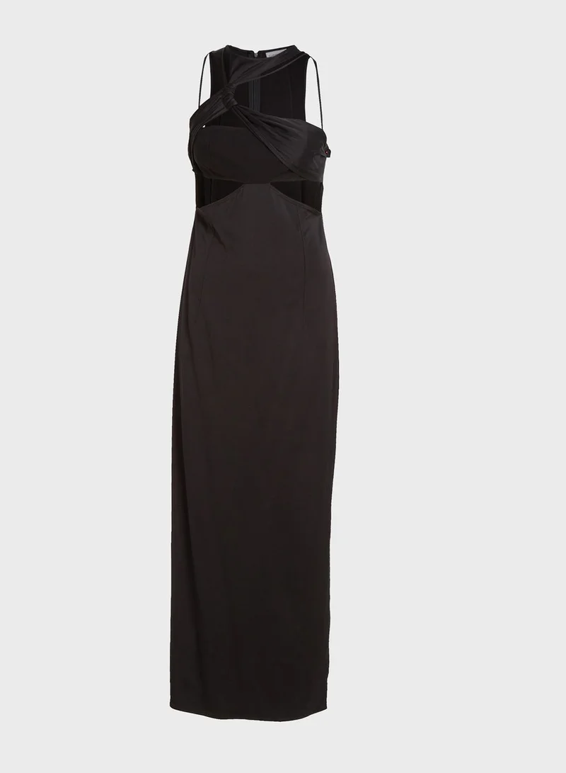 CALVIN KLEIN Cutout Maxi Dress