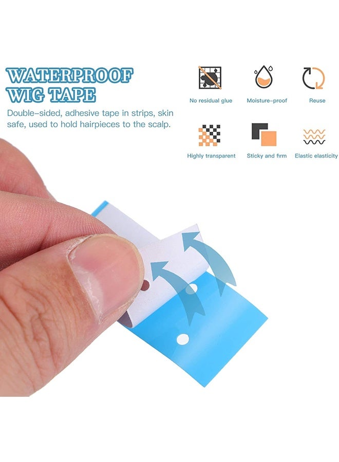 Double-Sided Waterproof Lace Adhesive Tape, Wig Fixed Waterproof Tape for Scalp Hair Extensions Wig Tape Lace Front Tape, Strip Adhesive Waterproof Tape - Image 3