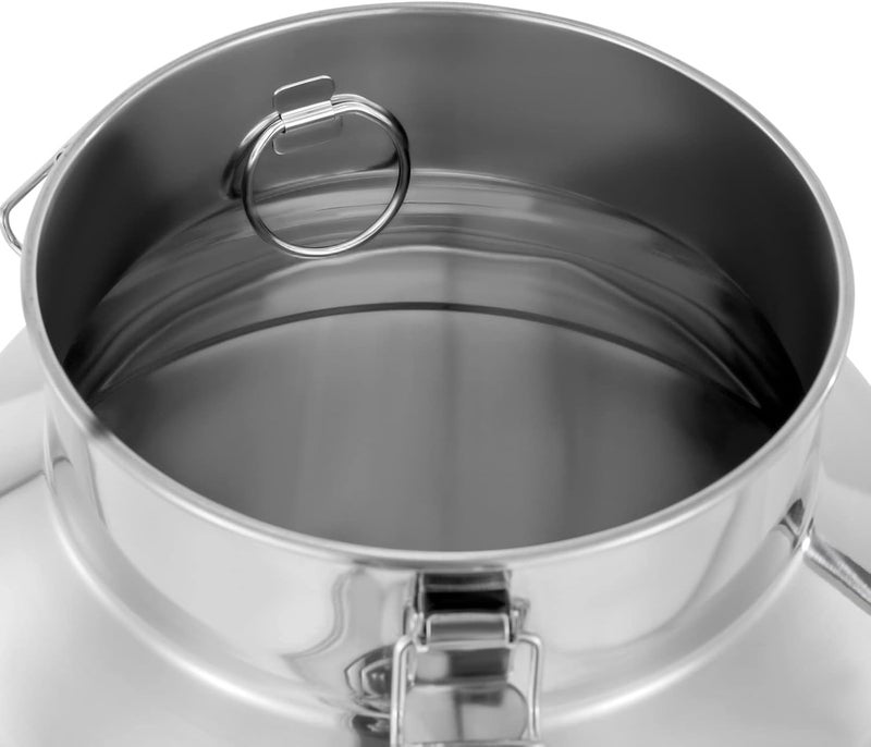CHALIGHT 28L/7.39Gal Stainless Steel Milk Can 304 Stainless Steel Milk Jug Sealed Bucket Wine Pail Bucket Milk Can Liquid Storage Container w/Sealed Lid for Milk Wine Water Liquid - Image 3