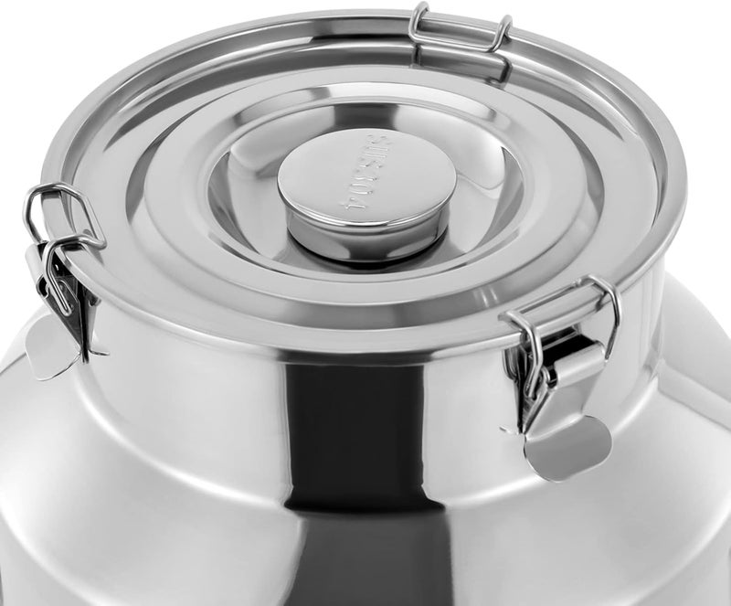 CHALIGHT 28L/7.39Gal Stainless Steel Milk Can 304 Stainless Steel Milk Jug Sealed Bucket Wine Pail Bucket Milk Can Liquid Storage Container w/Sealed Lid for Milk Wine Water Liquid - Image 5