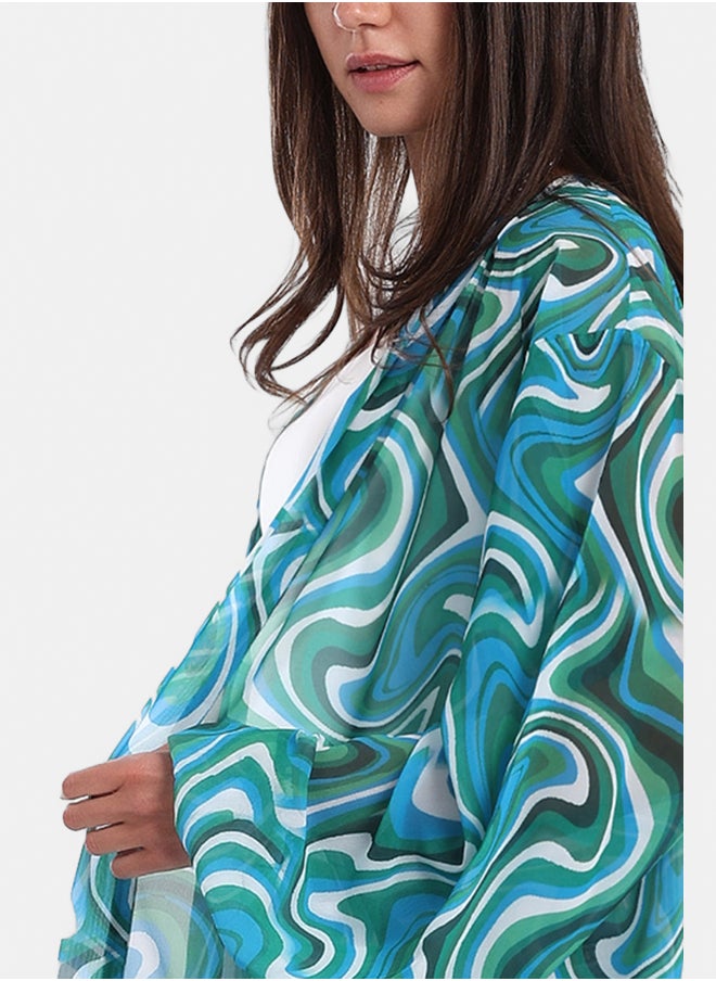 Carina Colored Midi Length Kimono  - Image 4