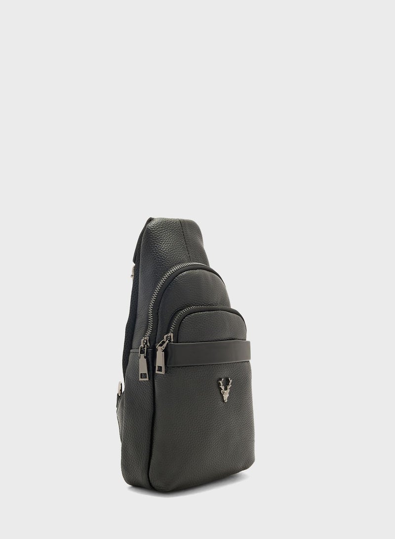 Robert Wood One Shoulder Cross Body Bag  - Image 3