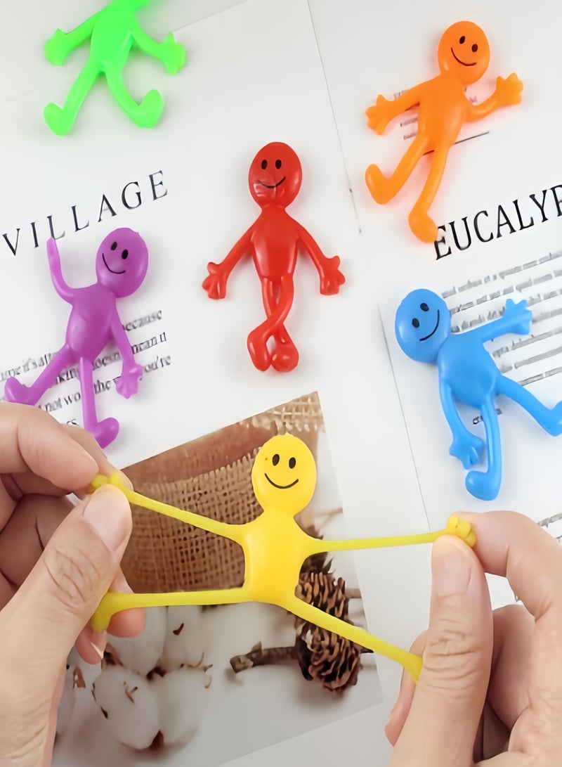 كيفن 6 عبوة رجل قابل للتمدد قابل للانحناء ألوان ممتعة متنوعة، ملمس لزج، قابل للتمدد، ناعم، ملمس مزعج، لعبة لتخفيف التوتر، هدية رائعة للحفلات - Image 3