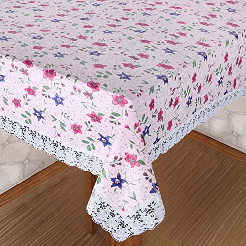 Homerz Premium 6-8 Seater Dining Table Cover, Waterproof and Dustproof (Red London, 60x90 inch- 6-8 Seater) - Image 3