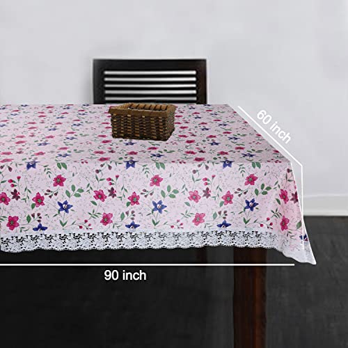 Homerz Premium 6-8 Seater Dining Table Cover, Waterproof and Dustproof (Red London, 60x90 inch- 6-8 Seater) - Image 2