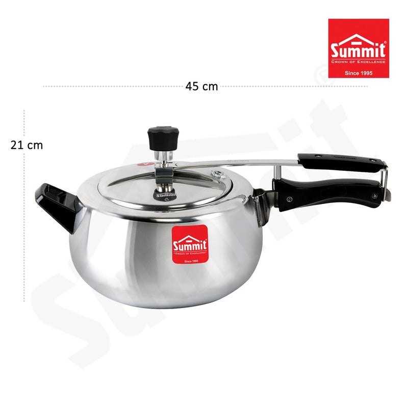Summit Inner Lid 5.5 Litres Contura Non-Induction Base Aluminium Presuure Cooker - Image 3