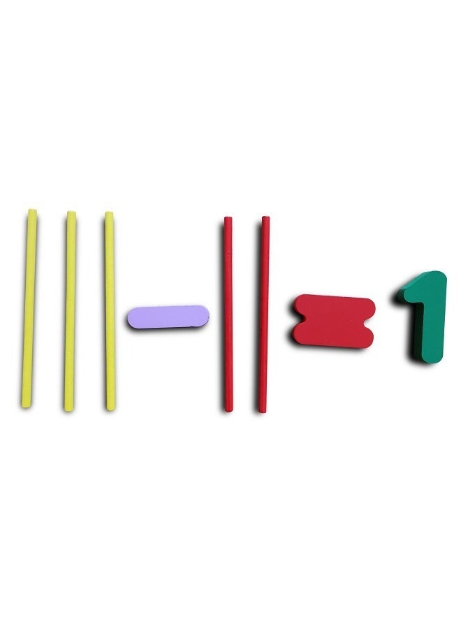 asmat Math Learning Game - Colorful Wooden Counting Sticks for, Fun Toy Set - Image 5