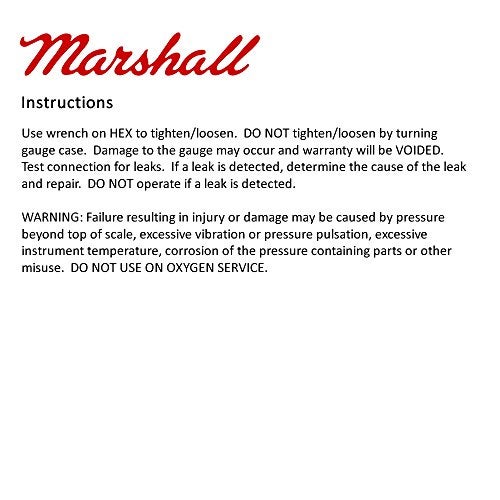 Marshall أدوات مارشال CW01500 CW 0-1500 PSI - Image 4