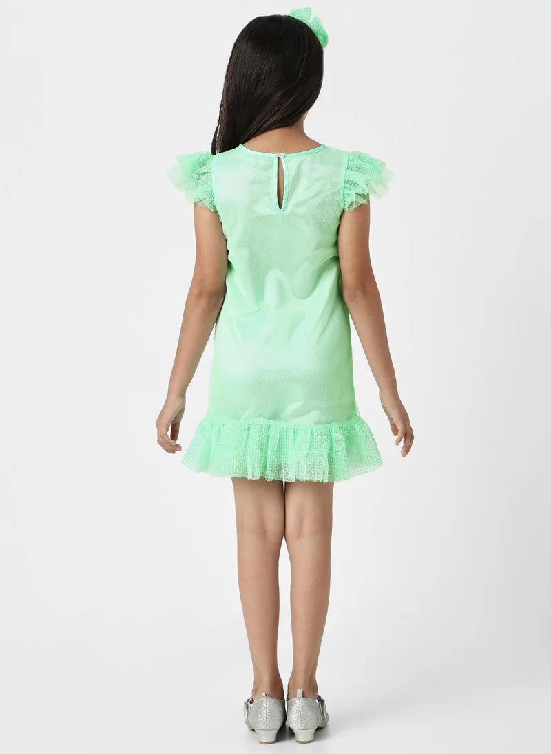 Nautinati Sequin Ruffle Dress