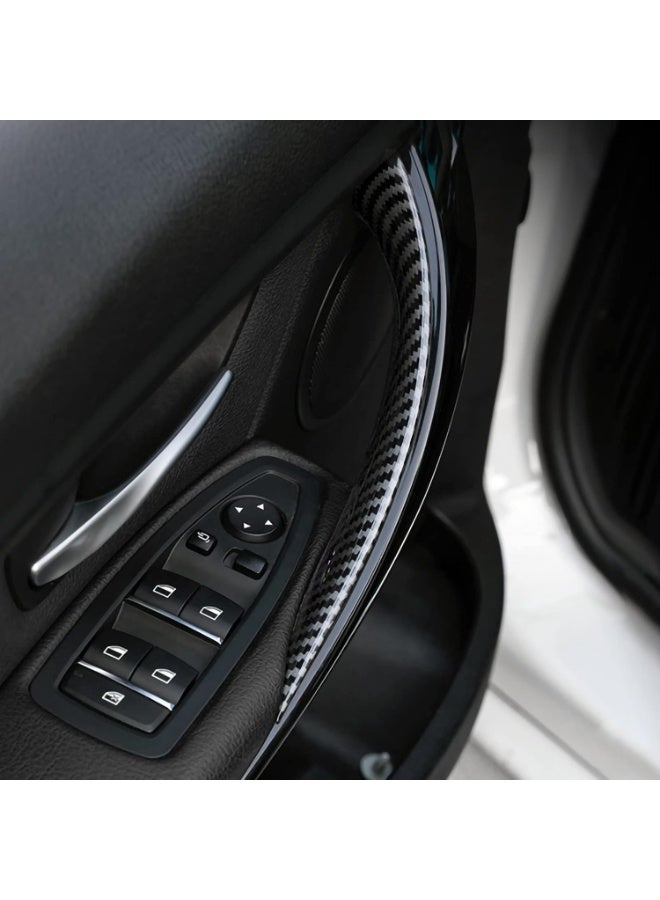 Car Door Pull Handles Cover Carbon Style ABS Trim Decoration fits for BMW 3 4 Series F30 F31 F34 3GT F32 F33 F36 Interior Accessories - Image 5