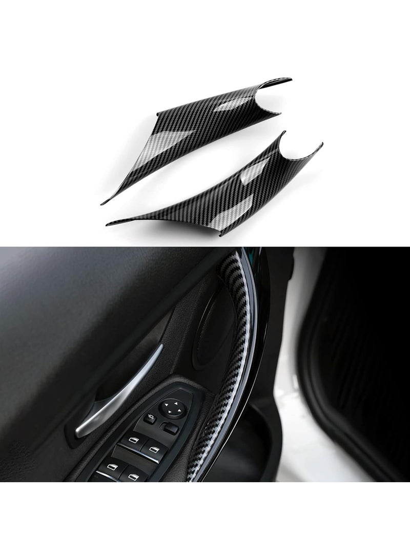 Car Door Pull Handles Cover Carbon Style ABS Trim Decoration fits for BMW 3 4 Series F30 F31 F34 3GT F32 F33 F36 Interior Accessories - Image 1