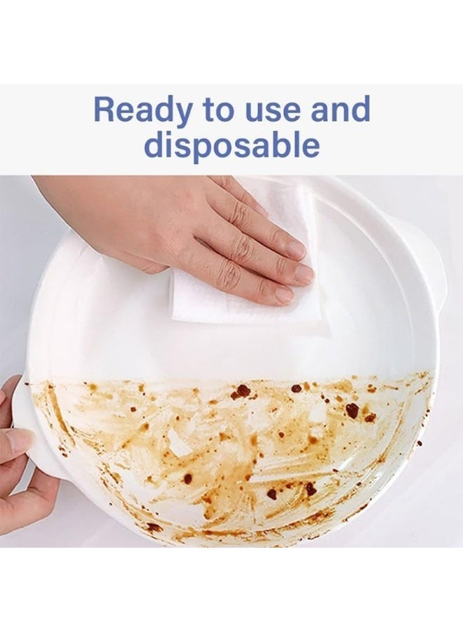 هابي هوم 80 منديلًا كبيرًا جدًا لتنظيف المطبخ، مناديل مبللة متعددة الأغراض للاستخدام المنزلي، مناديل قوية وسميكة لإزالة الشحوم من الأسطح والأجهزة وتنظيف الأسطح المتعددة، مناديل تنظيف شديدة التحمل للمطبخ - Image 3