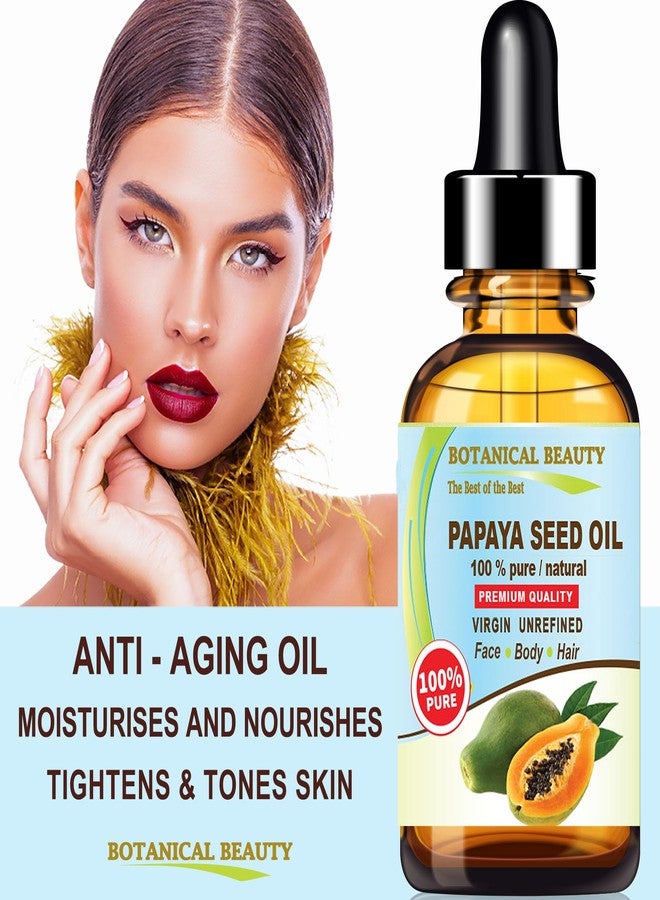 Botanical Beauty PAPAYA SEED OIL WILD GROWTH 100% Pure Natural Virgin Unrefined Undiluted Cold Pressed Carrier Oil for Face, Skin, Hair, Lip, Nails 2 Fl. oz. - 60 ml - Image 3