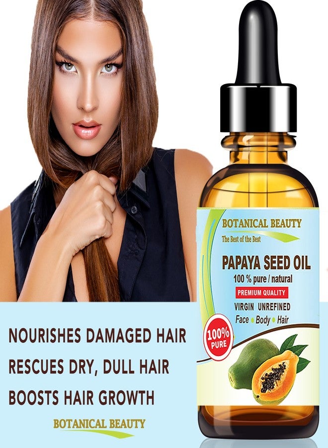 Botanical Beauty PAPAYA SEED OIL WILD GROWTH 100% Pure Natural Virgin Unrefined Undiluted Cold Pressed Carrier Oil for Face, Skin, Hair, Lip, Nails 2 Fl. oz. - 60 ml - Image 4