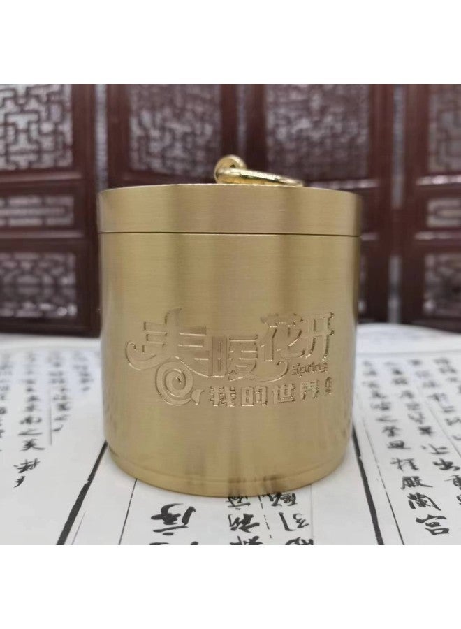 Brass Dragon Horse Ashtray Office High-end Anti-fly Ash Large Creative Ornaments With Lid Baifu Ashtray Home