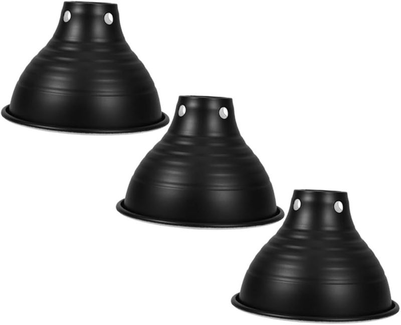 TEHAUX 3 قطع مصباح حراري للزواحف ظل عاكس غطاء عازل سهل التركيب - Image 1