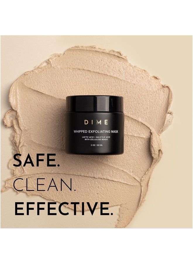DIME Beauty Whipped Exfoliating Mask, Salicylic Acid and Physical Exfoliation Mask with Cellulose Beads, 1 Count - Image 5