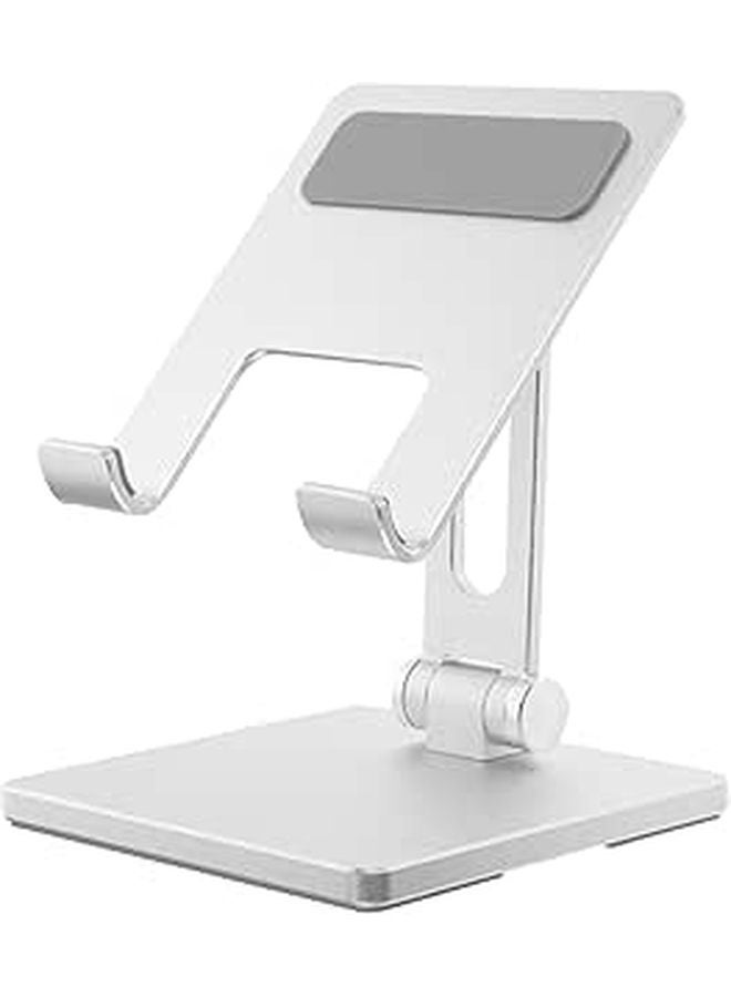 Lurrose Adjustable Aluminum Alloy Tablet Stand Foldable Desktop Holder for Home Office - Image 1