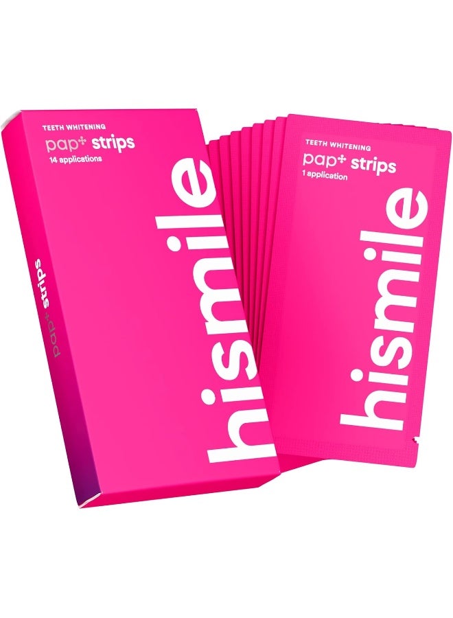 Hismile Teeth Whitening Strips for Sensitive Teeth, Peroxide Free, Dental White Strips Kit, 28 Strips, 14 Treatments - Image 1