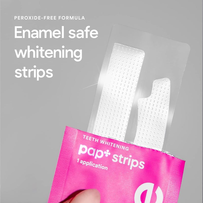 Hismile Teeth Whitening Strips for Sensitive Teeth, Peroxide Free, Dental White Strips Kit, 28 Strips, 14 Treatments - Image 2